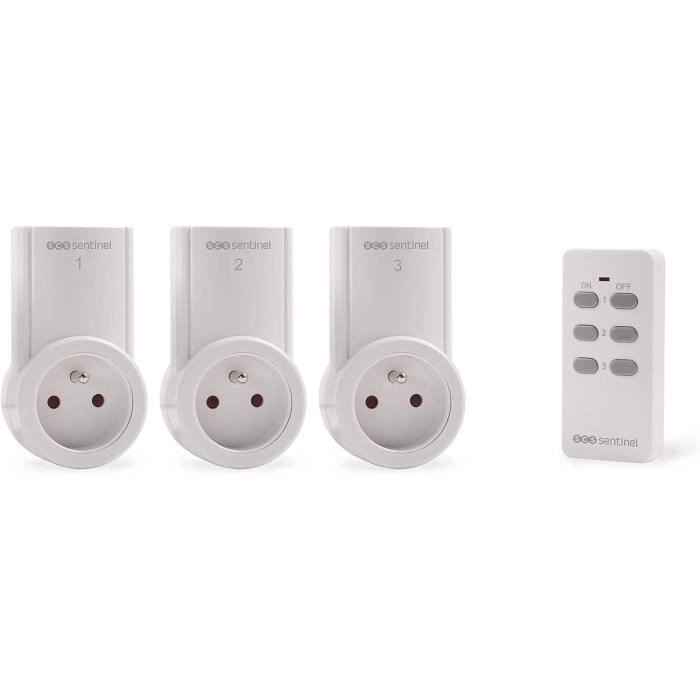 Prise Télécommandée GreenSun - Contrôle Sans Fil 30m - 16A - Blanc - RF