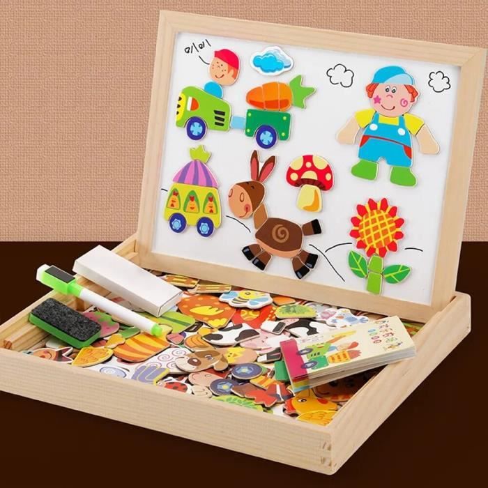 SWT Planche de puzzle en bois Jeu de Plateau de Puzzle en Bois Coloré