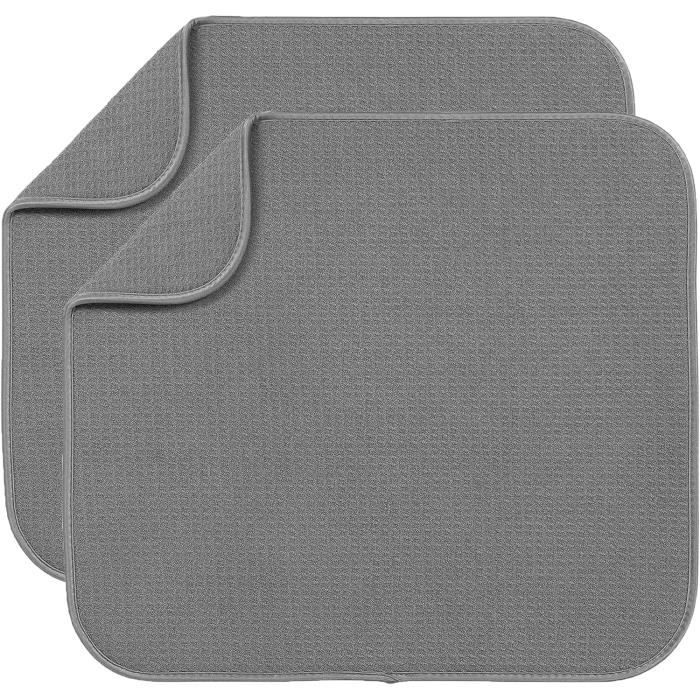 TESSTSY 2 Pièces Tapis de Séchage Vaisselle Absorbant, 30x40cm Tapis TESSTSY 2 Pièces Tapis de Séchage Vaisselle Absorbant, 30x40cm Tapis