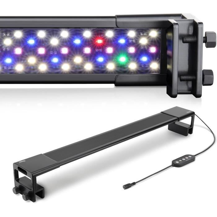 vidaXL Lamp à LD d'aquarium avc pincs 75-90 cm Blu