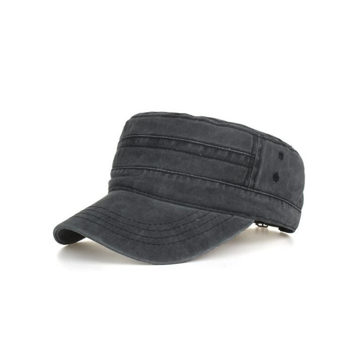 Casquette style baseball en coton gris foncé par . On craque