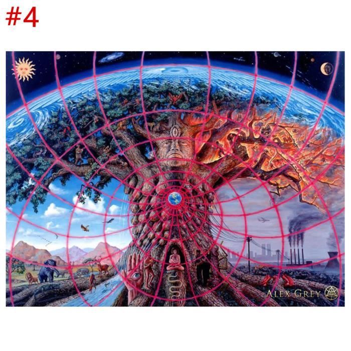 Peinture En Toile Dessin Psychedelique Art Mural Poster Decoration Ornement Maison Bar Cafe Boutique Arbre Motif 4 Cdiscount Maison Peinture En Toile Dessin Psychedelique Art Mural Poster Decoration Ornement Maison Bar Cafe Boutique Arbre Motif 4 Cdiscount Maison