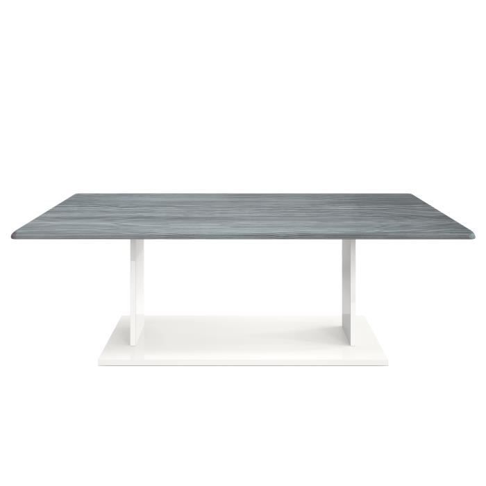 vladon table de salon table basse mono en blanc avec plateau de dessus en avola-anthracite.