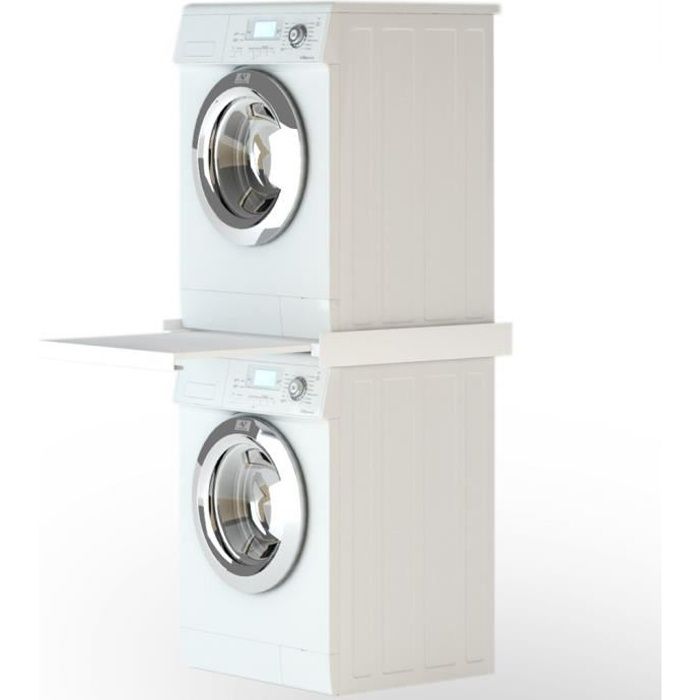 Accessoires Pour Lave Linge Et Seche Linge Kit D Empilage Avec Etagere Coulissante Pour La Machine A Laver Achat Vente Piece Lavage Sechage Cdiscount