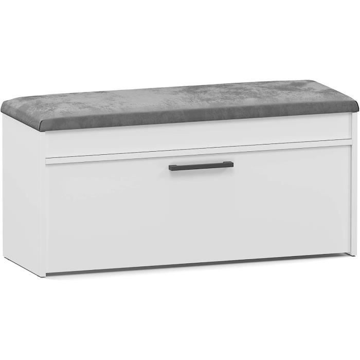 3xEliving Petit Meuble De Rangement Deanna Mini Wengé, Etagere Chaussure, Rangement Chaussure P: 31 Cm, H: 62 Cm, L: 60 Cm