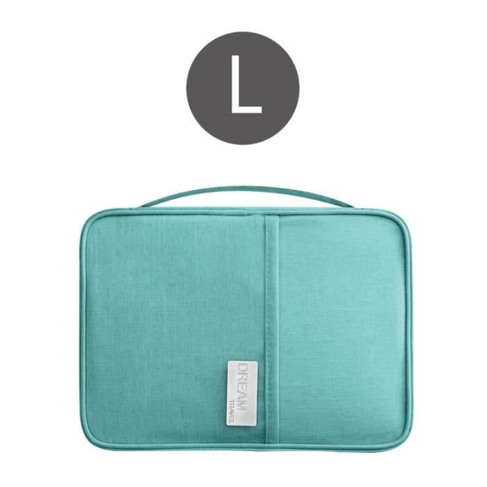 Portefeuille Passeport Familial Aucuu - Organisateur De Voyage - Poche Multiples - Étanche - Portable