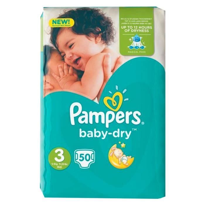 Pampers Couches Baby Dry Midi Taille 3 Geant 6 10kg X50 Lot De 2 Achat Vente Couche 3701018021557 Soldes Sur Cdiscount Des Le 20 Janvier Cdiscount