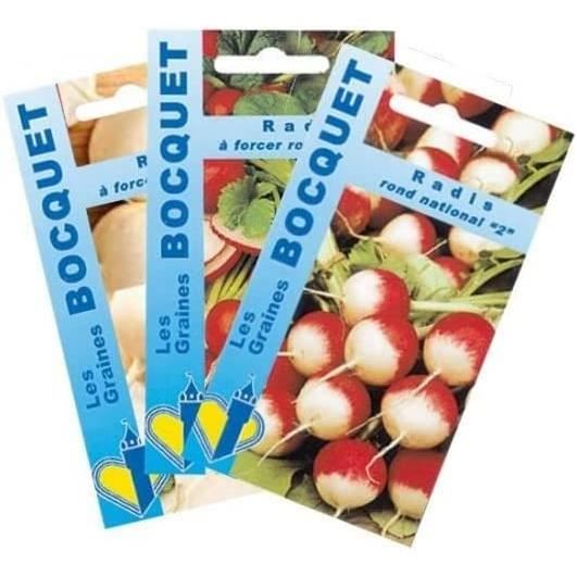 Sachet De Graines De Radis En Mélange - 10 G - LES GRAINES BOCQUET - Pour Potager