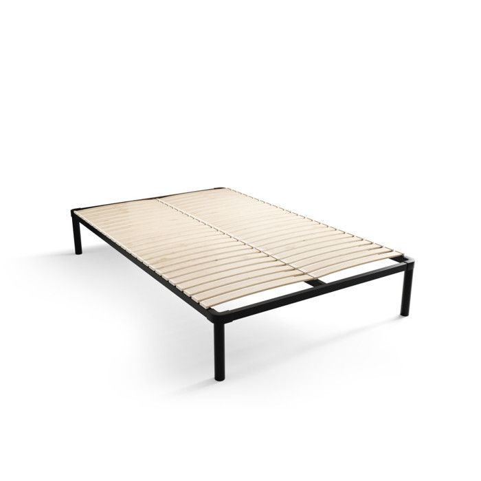 Sommier - cadre de lit Metal - 4 pieds Inclus 160 x 200 cm Gris Sommier - cadre de lit Metal - 4 pieds Inclus 160 x 200 cm Gris