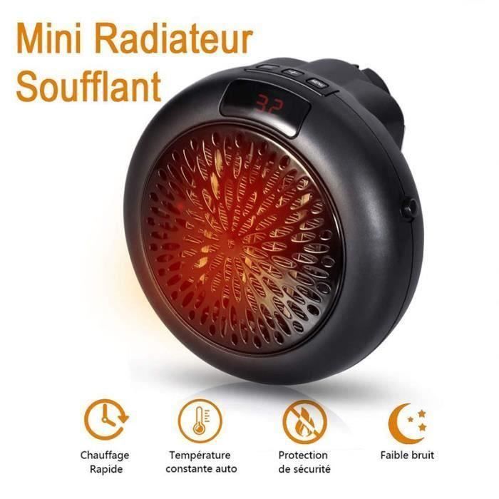 X-Flamme R/échauffeur Mini Heater Chauffage dappoint avec Temp/érature Constante automatique Mini Chauffage Portable pour Salle de Bain Chambre Bureau Appartement Radiateur Soufflant Electrique