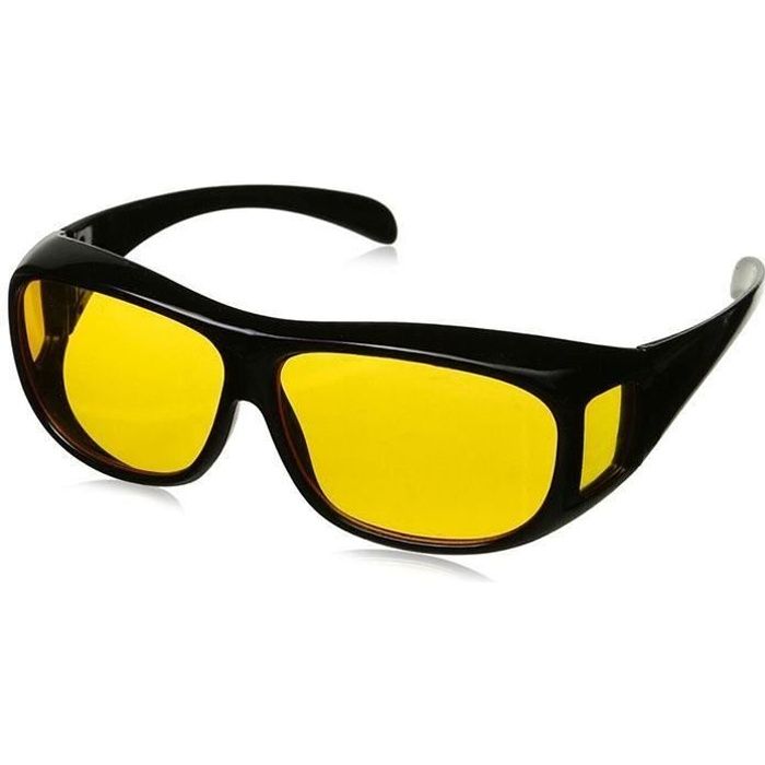 Cheap Lunette Vision Nocturne Nuit Verre Jaune Anti Éblouissement Améliore  la Conduite de Jour comme de Nuit