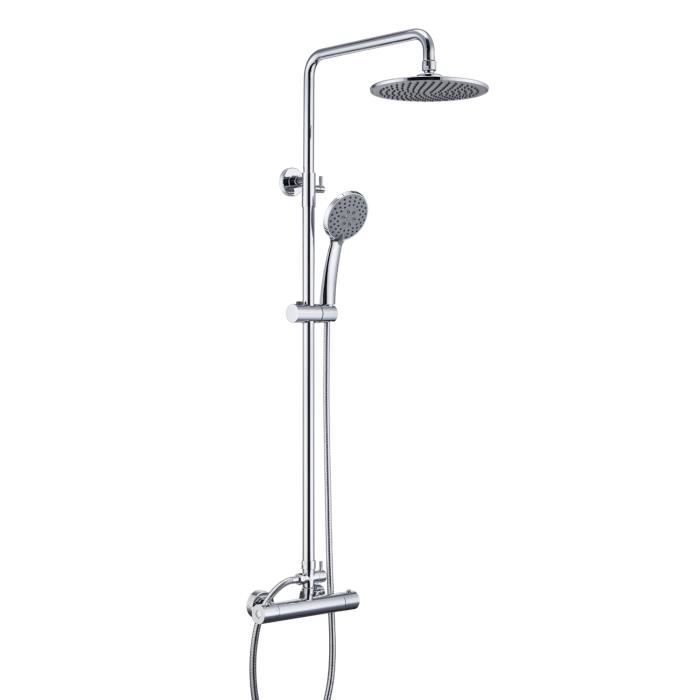 Colonne de Douche thermostatique carré ensemble système de douche – Aica  Sanitaire