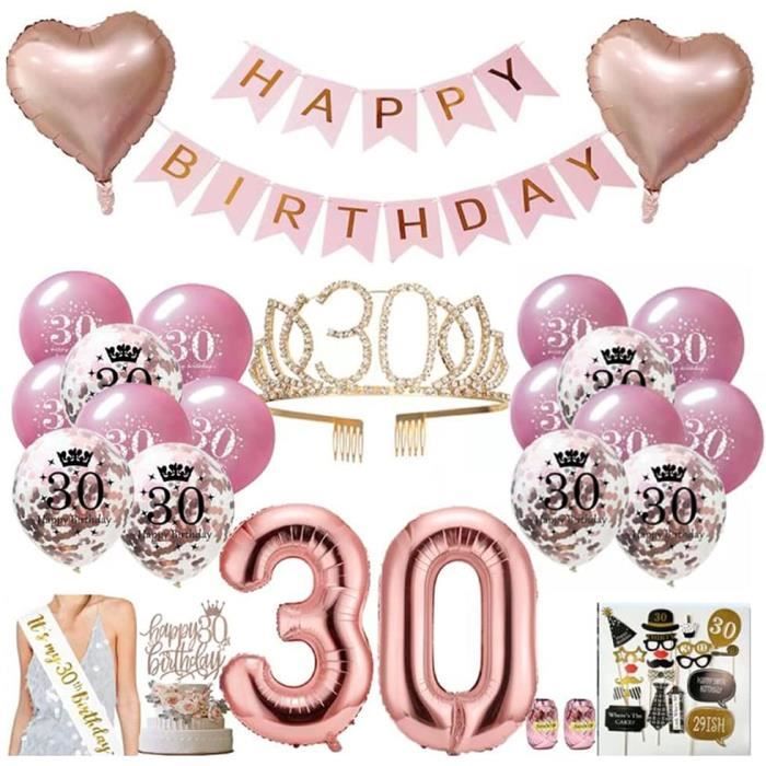 Ballon 30 Ans Or Rose 30 Ans Ballon 30 Ans Ballon Anniversaire Decoration Anniversaire Fille Decoration 30 Ans Anniversaire Femme Cdiscount Maison