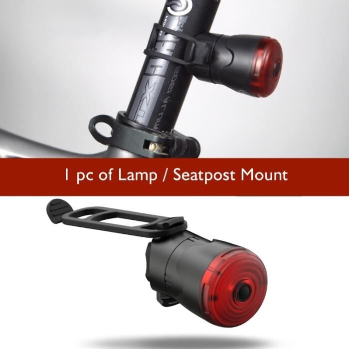 2 Supports De Lampe Pour Vélo - Réglables 360°, Fixation Caoutchouc - Pour Guidon