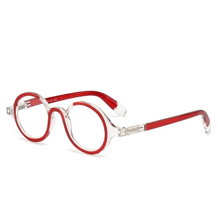 TR ROUGE - Dioptrie +2,00 - petites lunettes de lecture rondes rétro ...