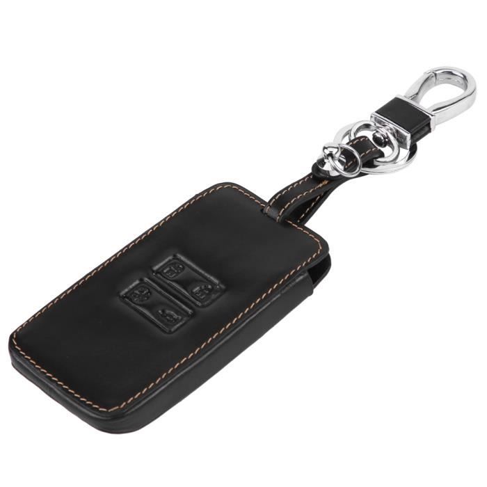 Étui En Cuir Pour Clé Kadjar 2016-2017 | Porte-clés De Protection | Design élégant Noir
