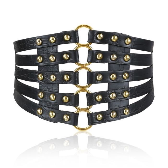Ceinture anneaux sales métal