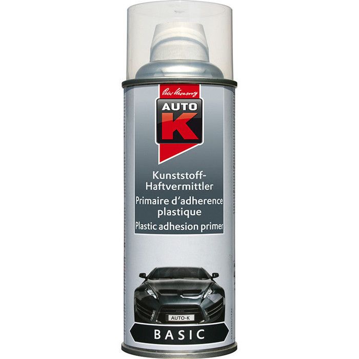 Primaire d'adhérence pour plastique transparent argent Auto-K 400ml