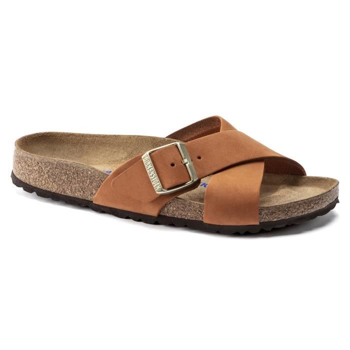 Sandales femme Birkenstock Siena Nubuk Leather Large pecan 39