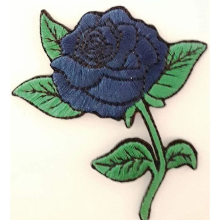 Ecusson thermocollant Fleurs smiley