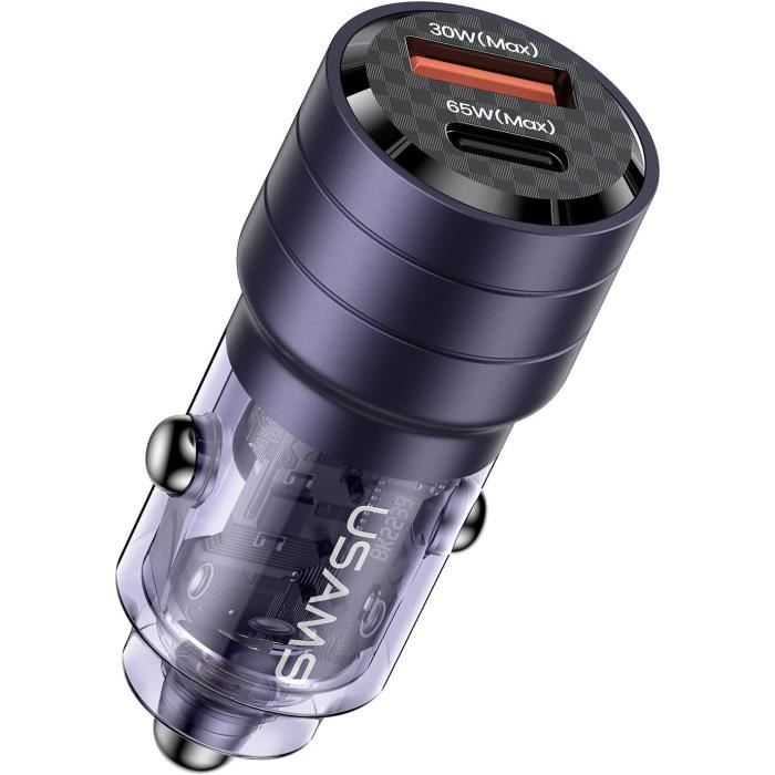 Chargeur mini usb avec fiche allume cigare - Elcom Electronique Pau