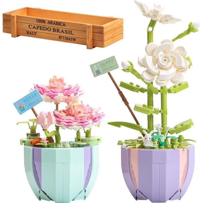Kit De Construction De Bouquet De Lys – Fleurs Artificielles En Blocs – Cadeau DIY Adulte & Enfant – Gerbala