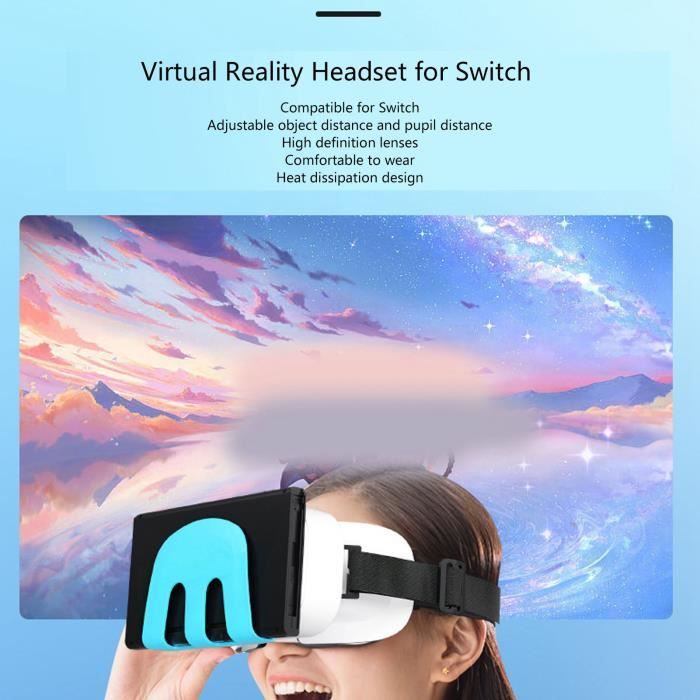 Casque VR Pour Switch Pour Casque Switch VR, Lunettes De Réalité Virtuelle Pour Switch Pour