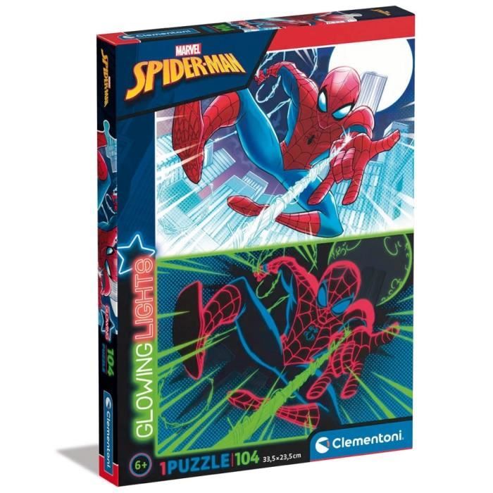 Puzzle Spiderman - Clementoni - 104 pièces - Multicolore - Cdiscount ...