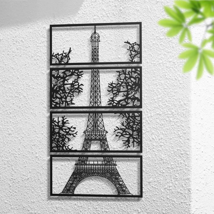 Tour Eiffel métal noir décoration 28.5 cm
