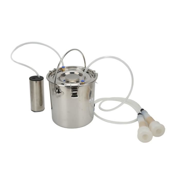 Machine à Traire Manuelle Pour Chèvres, Brebis, Vaches - Kit Complet Avec Brosse - Plastique Alimentaire - Taille Compacte