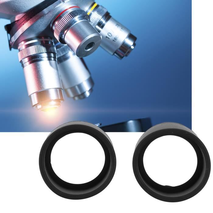 Couvercle D'Oculaire En Caoutchouc Pour Microscope - 2 Pièces, Angle Plat, Pour Diamètre 40-42 Mm, Protection Des Yeux