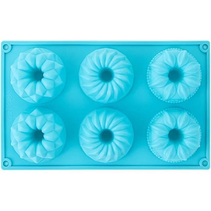 Moules à Muffins Silicone Honatrv - 32 Pièces, 8 Motifs, 4 Couleurs, Antiadhésif, Four Et Micro-ondes