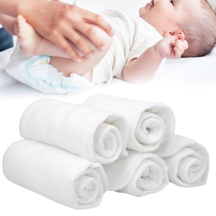 Couches de Bébé en Tissu - EJ.LIFE - 3 couches - Absorbants - Lavables - Réutilisables
