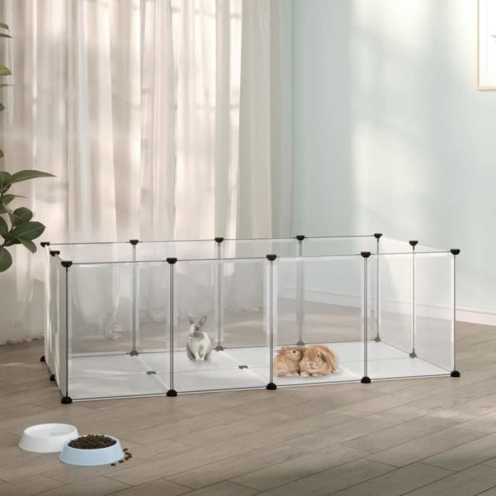 Cage pour petits animaux - FAMIROSA - Transparent - 144x74x46,5 cm - PP ...