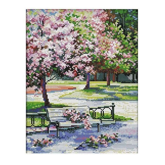 Duftin Kit De Broderie Au Point De Croix Pré-imprimé - Napperon Avec