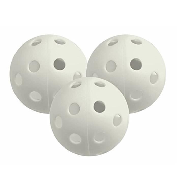 Lot de 6 Airflow Ball blanches, Balles d'entrainement au golf pour le jardin