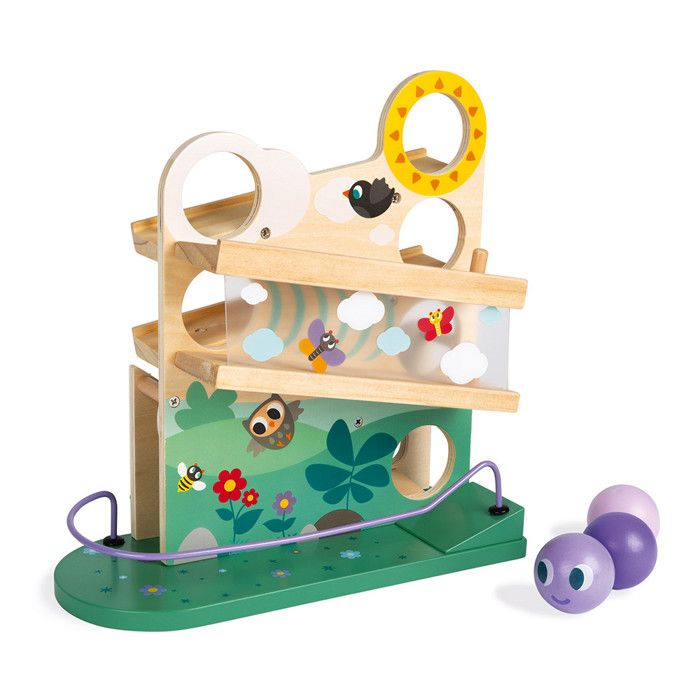 Janod Descendeur Chenille Bois Des 12 Mois Cdiscount Jeux Jouets