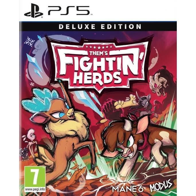 Jeu de combat - JUST FOR GAMES - Thems Fightin Herds - PS5 - En boîte - Mode en ligne