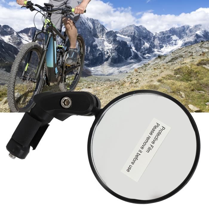 Rétroviseur Moto Rétroviseurs Vélo Moto Support Guidon Rotation À 360 Degrés Grand Angle Réglable Réflecteur Miroir Convexe Modifié 1/2 Pièces Latéraux Motos(Round