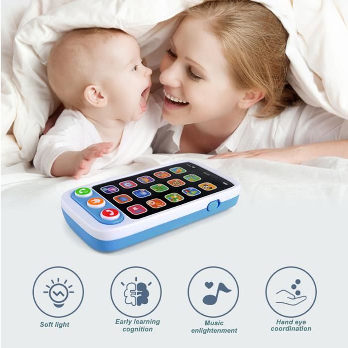 KEENSO Jouets pour téléphones portables pour bébés Bébé téléphone portable  jouets multifonction intelligent éducation SC022