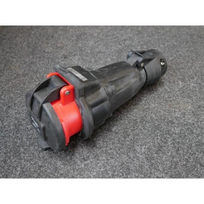 Prise fixe Hypra - 63A - IP44 - 380/415V~ - 3P+T - Plastique