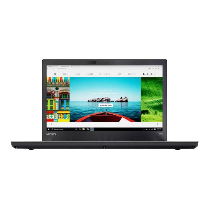 Lenovo ThinkPad T470 i5 Ordinateur portable 35 6 cm 14 Full HD Intel® Core™ i5 8 Go DDR4 SDRAM SSD Wi Fi 5 802.11ac Windows 10 Pro - vue 10