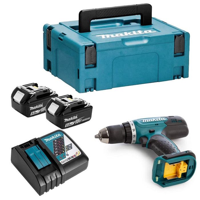 Perceuse visseuse 18V LXT 2x50 Ah en MAKPAC Makita DDF453RTJ