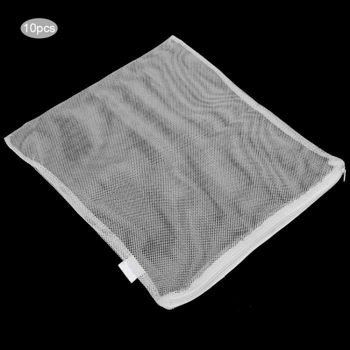 Comparer les prix de minifinker Lot de 10 Sacs de Filtre en Polyester Réutilisables pour Aquarium avec Fermeture Éclair