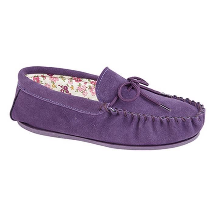 Chaussons hot sale mocassins femme