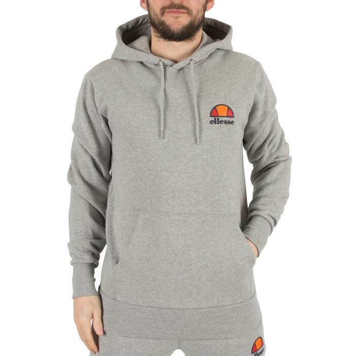 Sweat Zippé Intégral ELLESSE Homme - Taille S, Gris, Capuche, Très Bon état