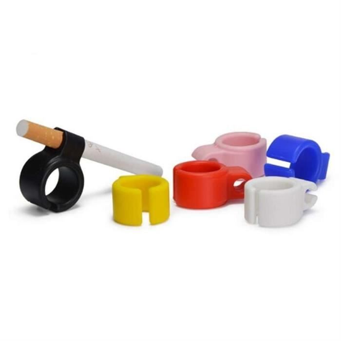 5pcs Bague Silicone Bague Simple Accessoires Fumeurs