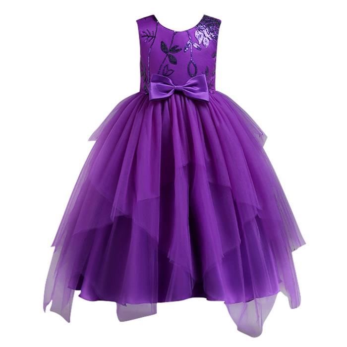 Eozy Robe De Soiree Fille Robe De Ceremonie Sans Manche Enfant Fille Mariage Bapteme Cocktail Violet Violet Achat Vente Robe De Ceremonie Cdiscount