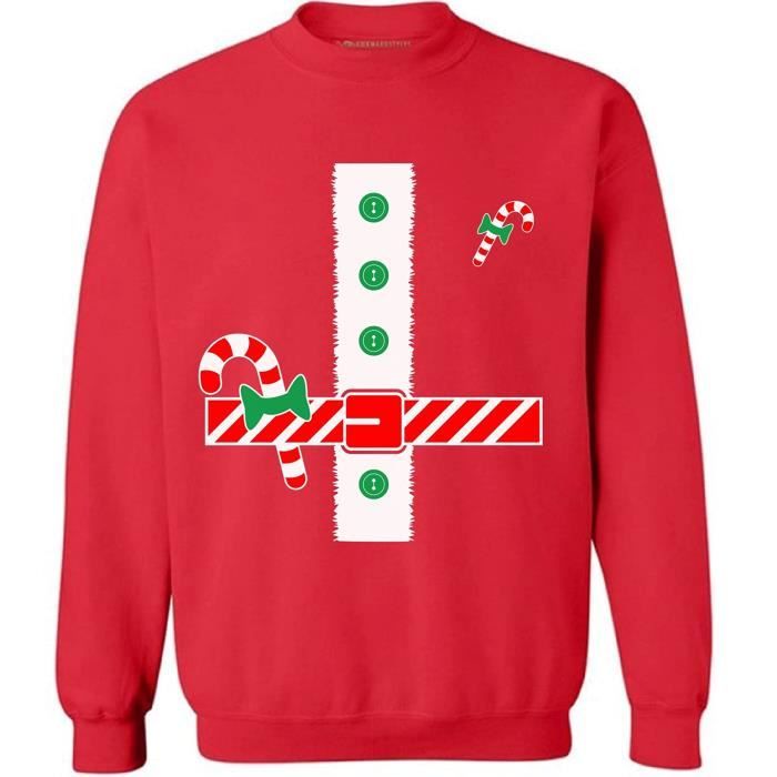 Sweatshirt W39MO Sweat Père Noël Pull Père Noël Drôle Père Noël Taille