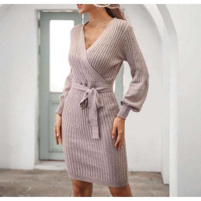 Robe longue best sale pull hiver